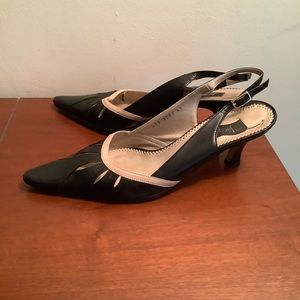 JACQUES VERTE Black/Tan Leather Shoes